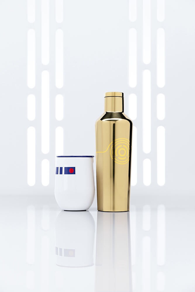 Star Wars x Corkcicle collection C-3PO and R2-D2 design