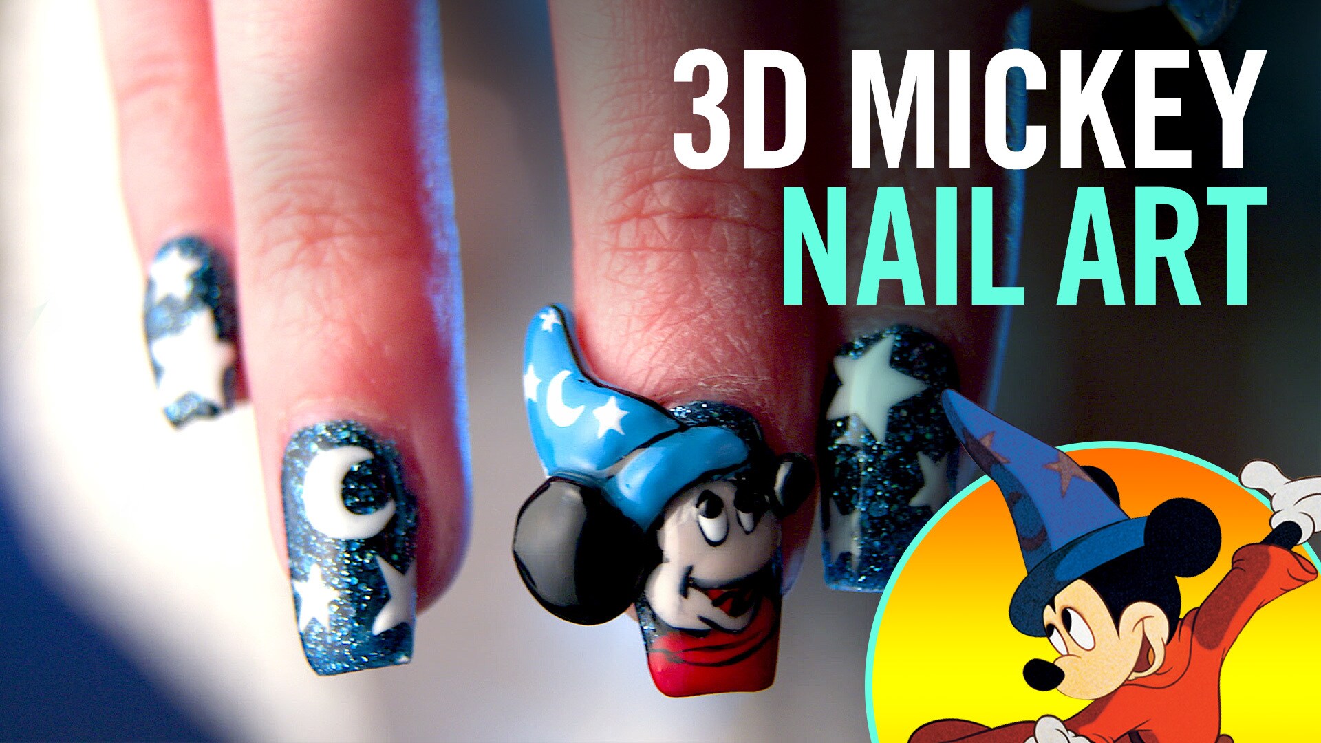 Mickey and Minnie Mouse nails – Scratch