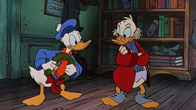 Fred Visits Scrooge - Mickey's Christmas Carol Clip