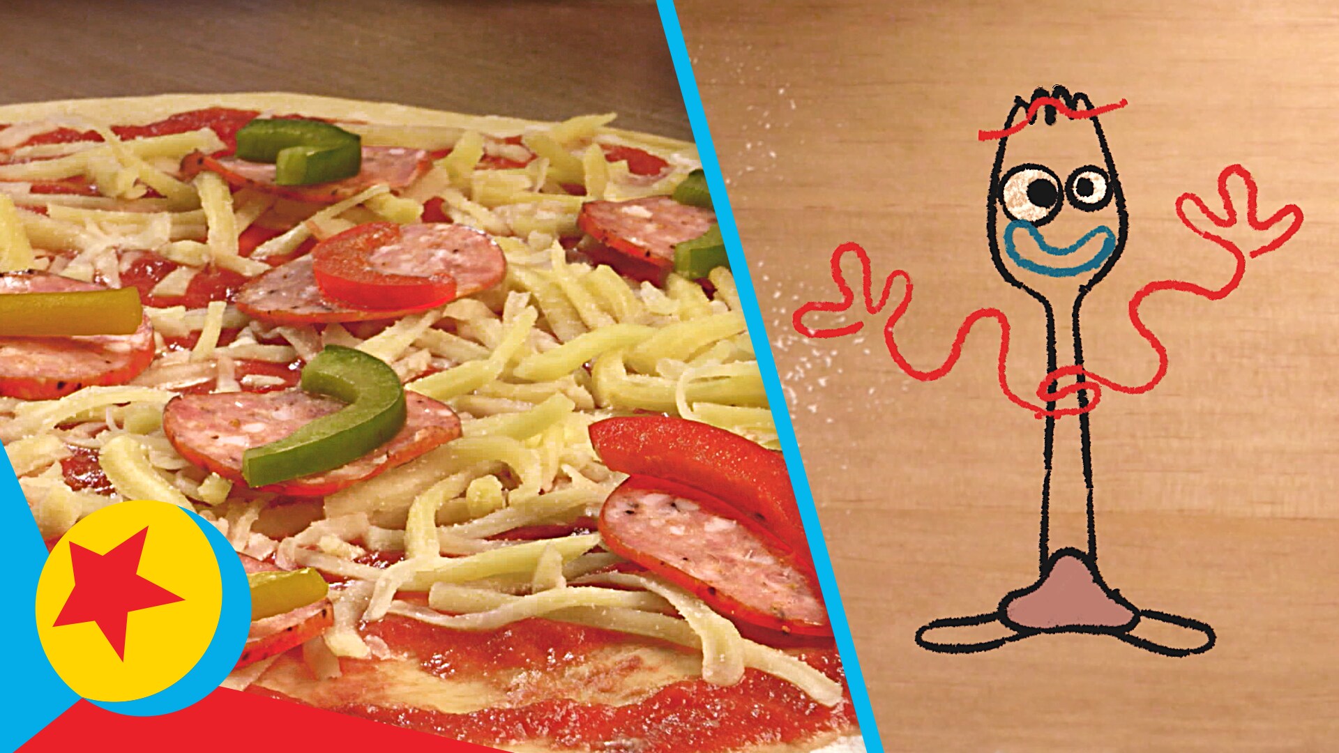 Pizza Planet Pizza with Chef Forky | Cooking With Pixar