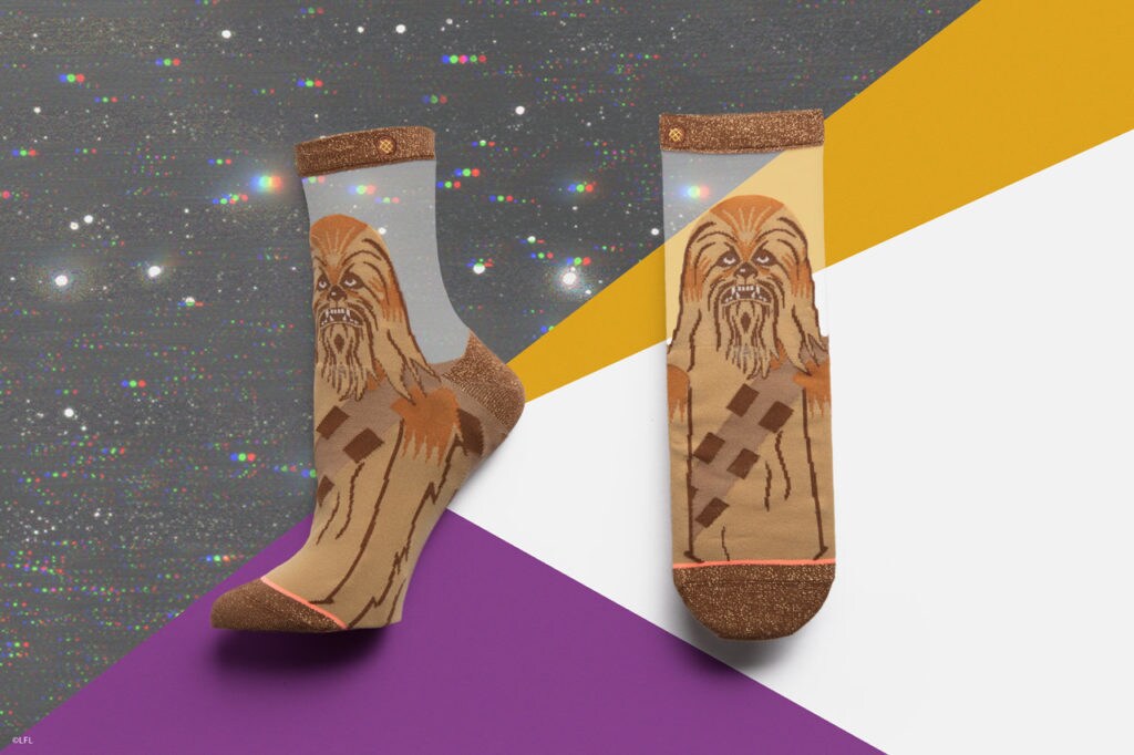 Stance's Chewbacca socks for women from the holiday 2018 collection.
