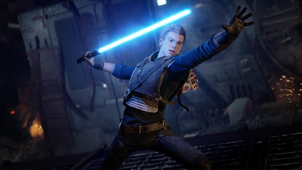 Star Wars Jedi: Fallen Order screenshot - Cal with lightsaber