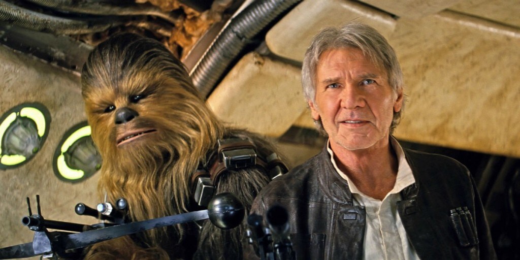 The Force Awakens - Chewbacca and Han Solo on the Millennium Falcon