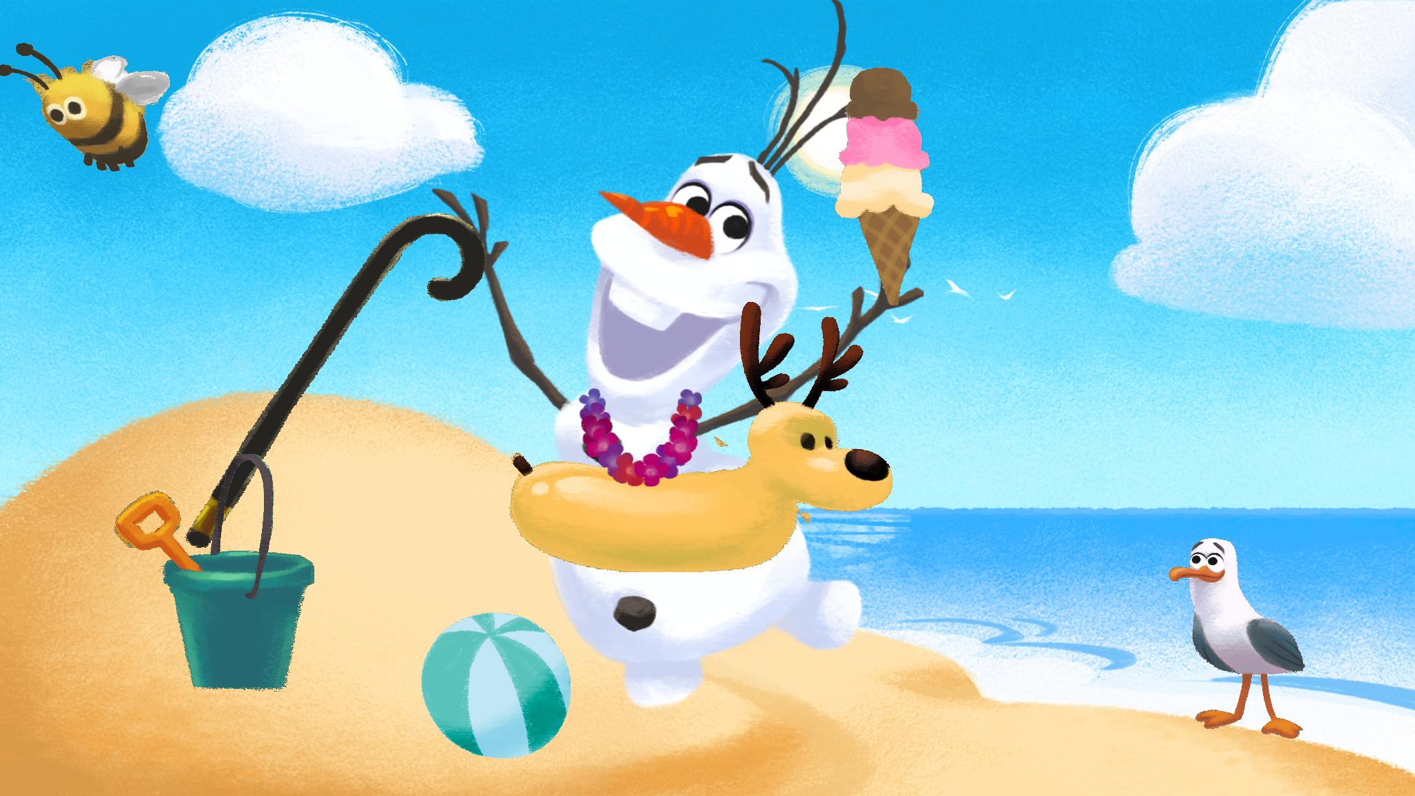 Olaf’s Summer Sticker Spree | Disney Games