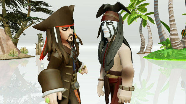 Capt. Jack Sparrow Meets Tonto - Toy Box Trailer