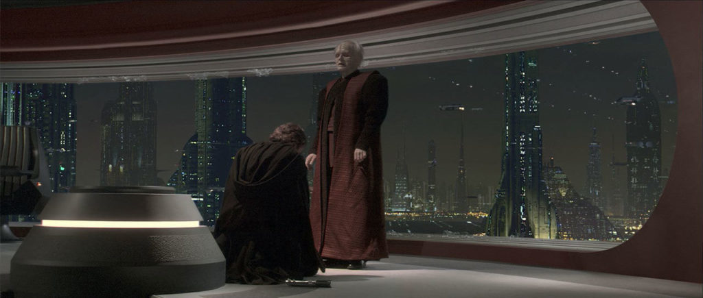 Anakin being dubbed Darth Vader