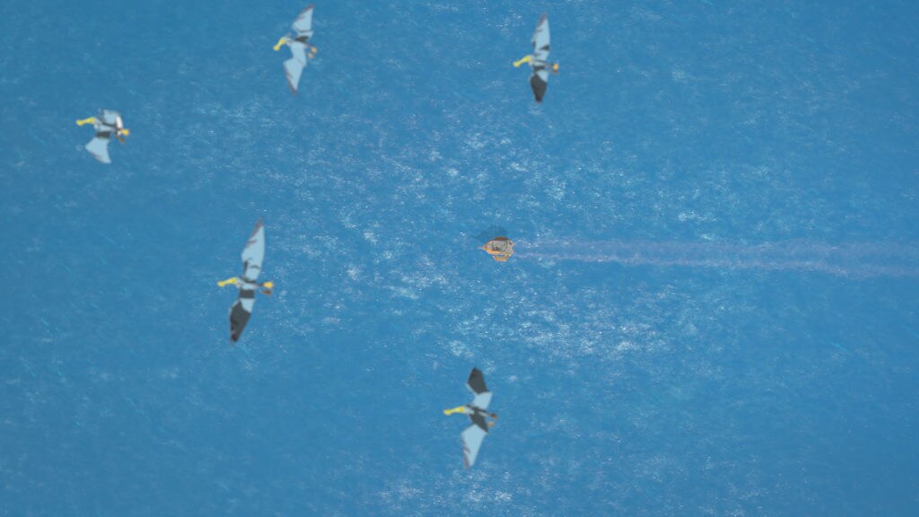 Speagulls fly over the Castilon oceans in Star Wars Resistance.