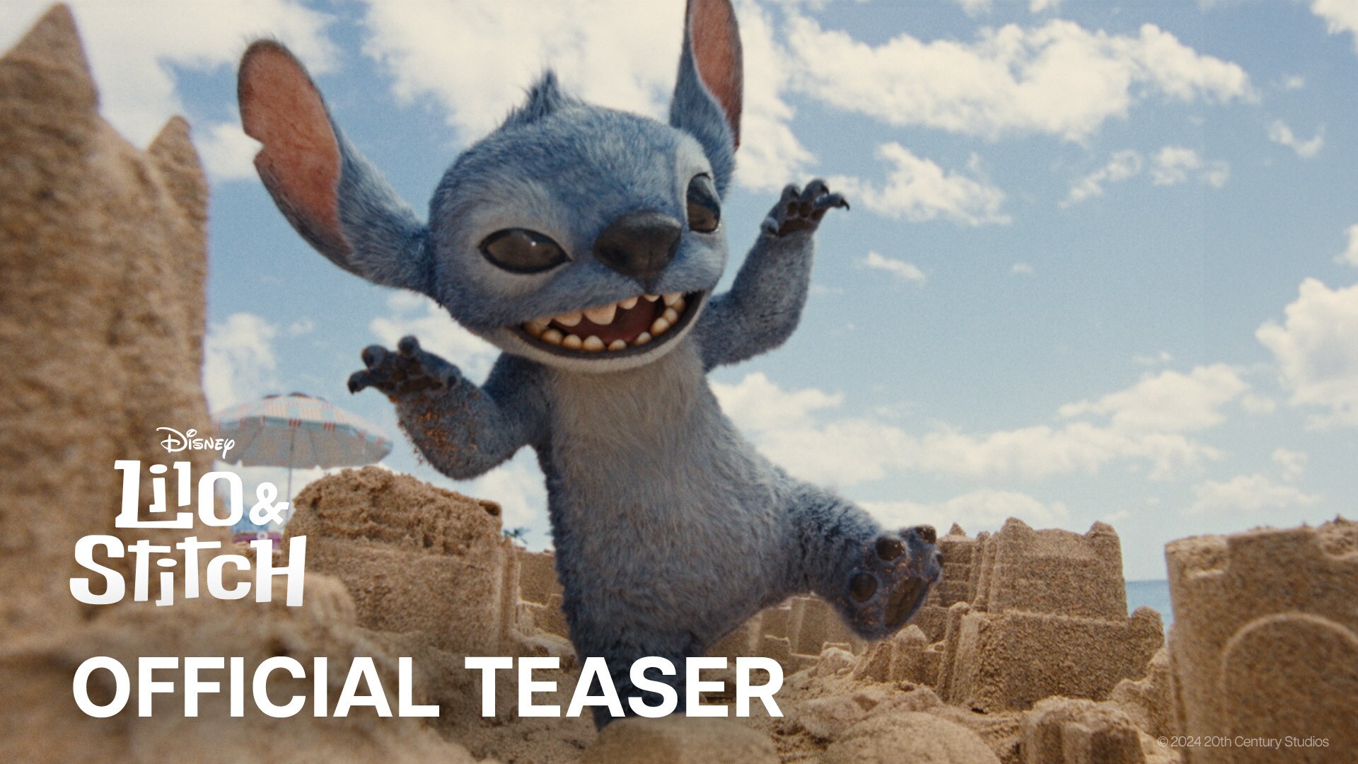 A thumbnail for Disney's Lilo & Stitch official teaser trailer.