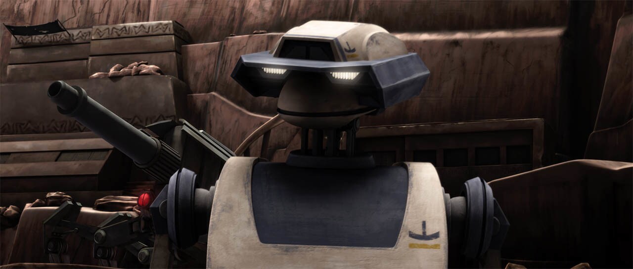 A tactical droid in The Clone Wars.