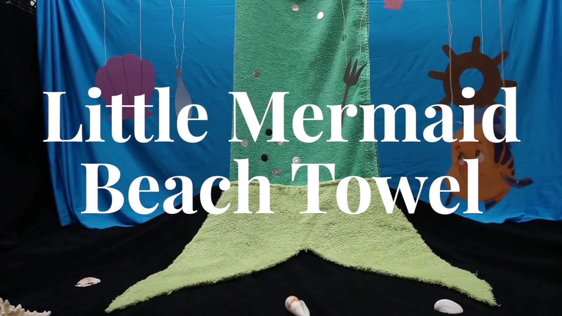 Little Mermaid Beach Towel | Disney DIY