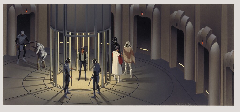 Ralph McQuarrie concept art from the original Star Wars trilogy, used as inspiration for Star Wars Rebels
