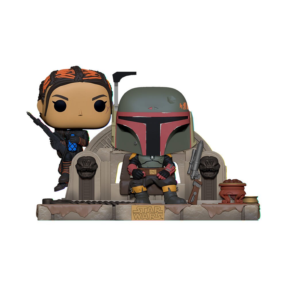 A new Funko Pop! of Boba Fett and Fennec Shand.