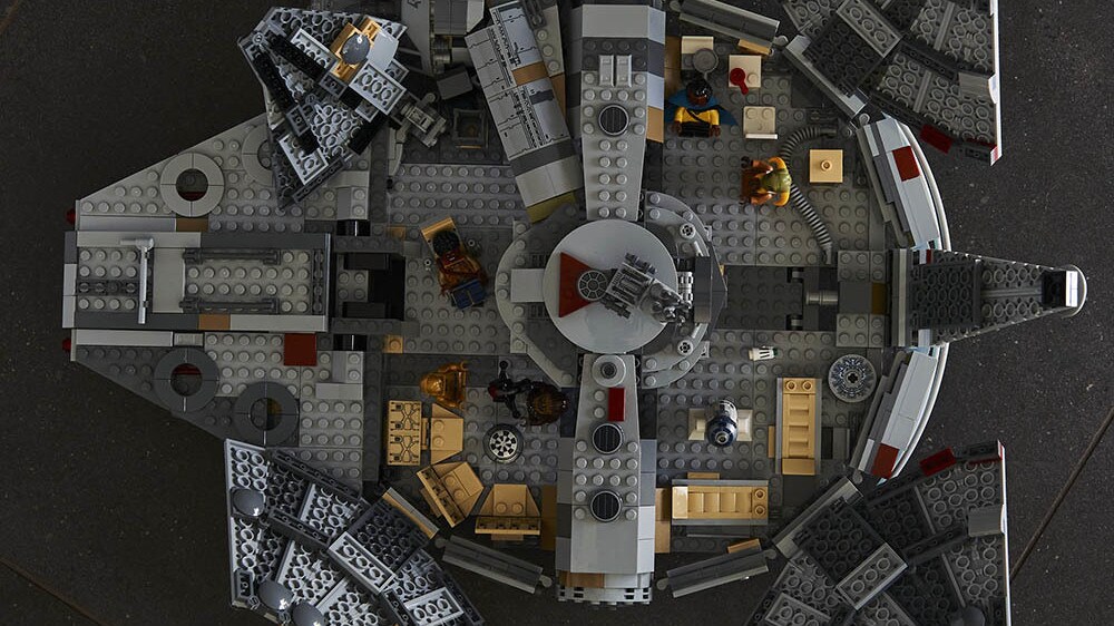 The new LEGO Millennium Falcon from The Rise of Skywalker.