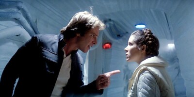 Han and Leia Hoth fight in The Empire Strikes Back