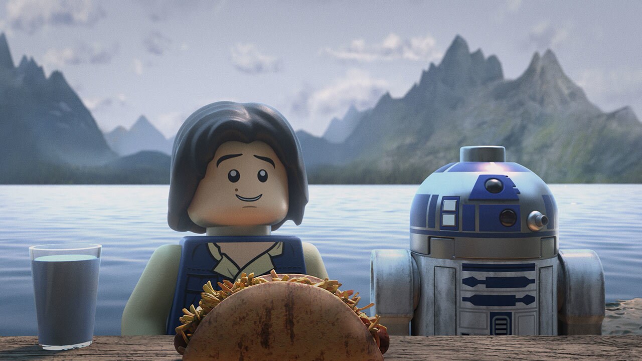 Ben Solo sitting next to R2-D2