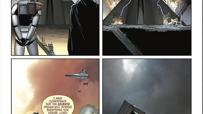 A page from Issue 23 of Marvel's Darth Vader: Dark Lord of the Sith.