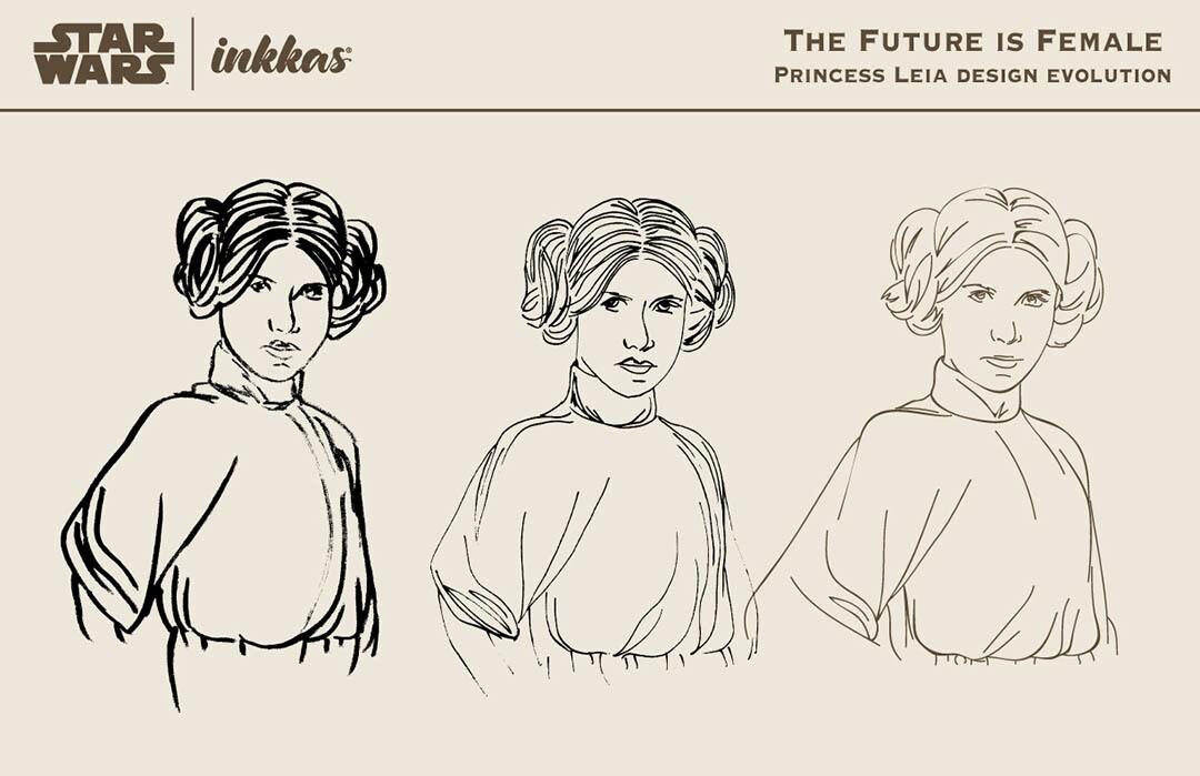 Inkkas designer Christine Lynn Johansen shares some sketches from her "Future is Female" print.