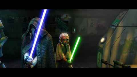 Plo and Ahsoka in the underworld