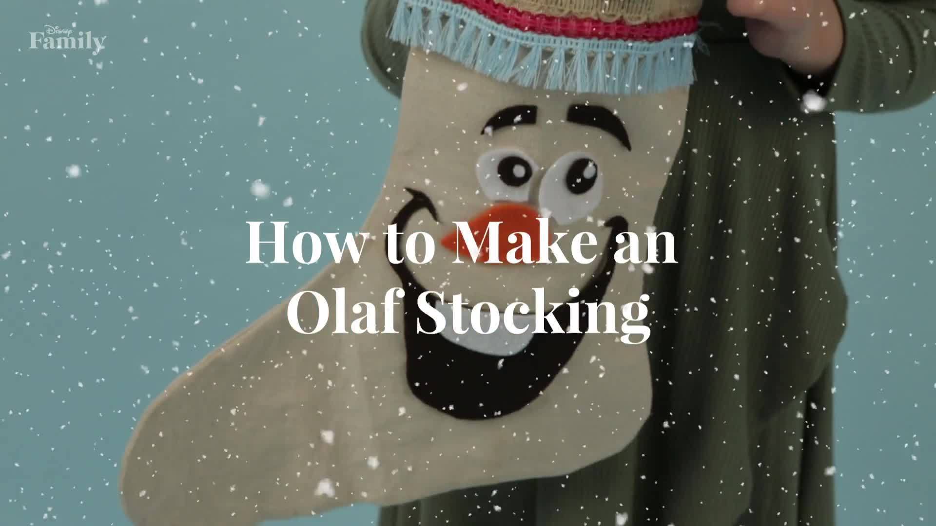 How to Make an Olaf Stocking | Disney Family