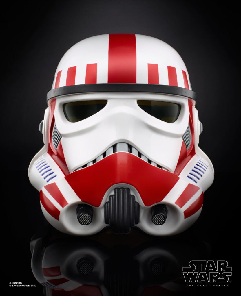 An Imperial shock trooper helmet by Hasbro.