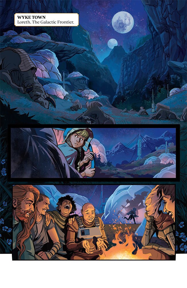 A Page from The Monster of Temple Peak.