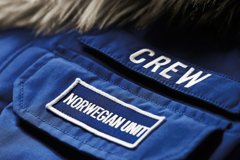 Star Wars: Empire Crew Parka Norwegian Unit and Crew patches.
