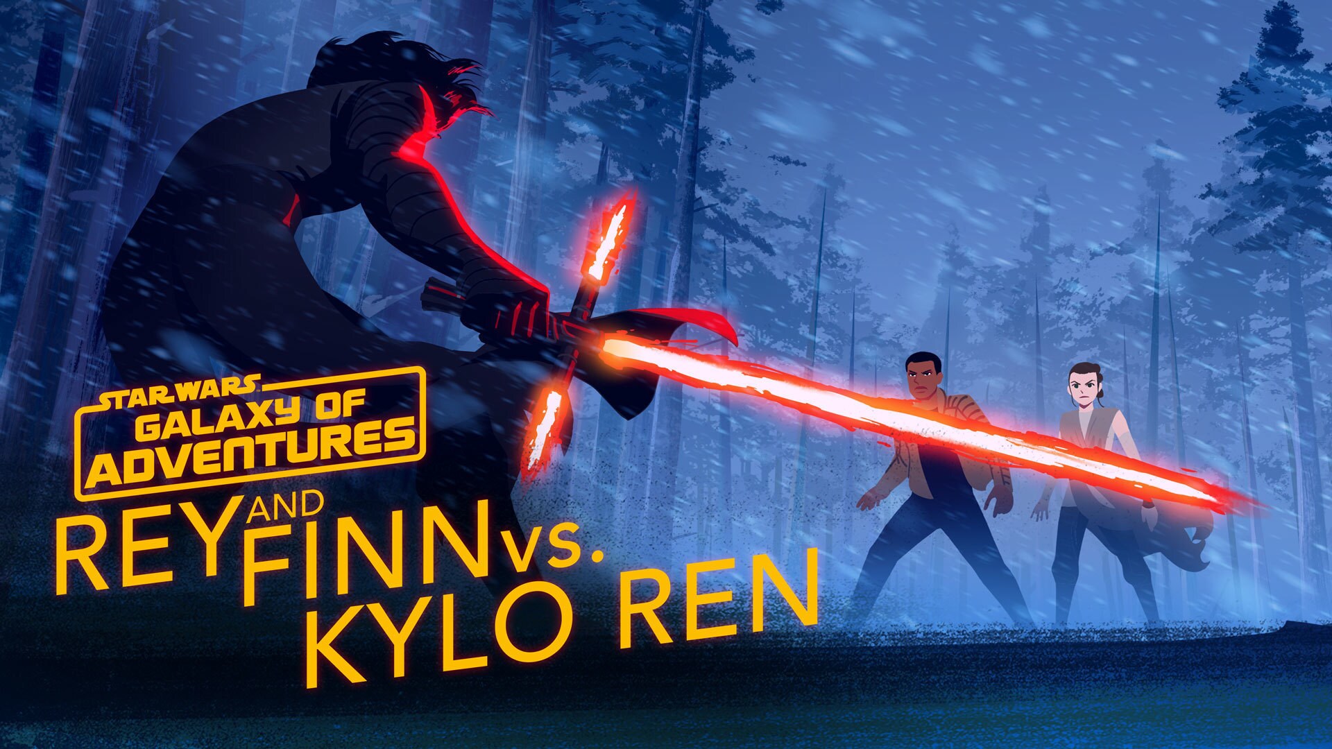Rey and Finn vs. Kylo Ren | Star Wars Galaxy of Adventures