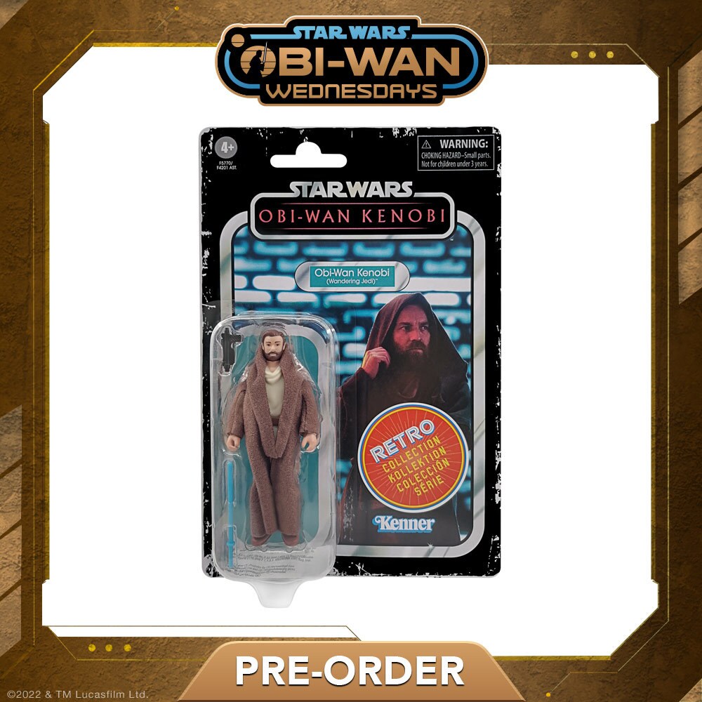Obi-Wan Kenobi figure inspired by the Obi-Wan Kenobi limited series from the Star Wars Retro Collection.