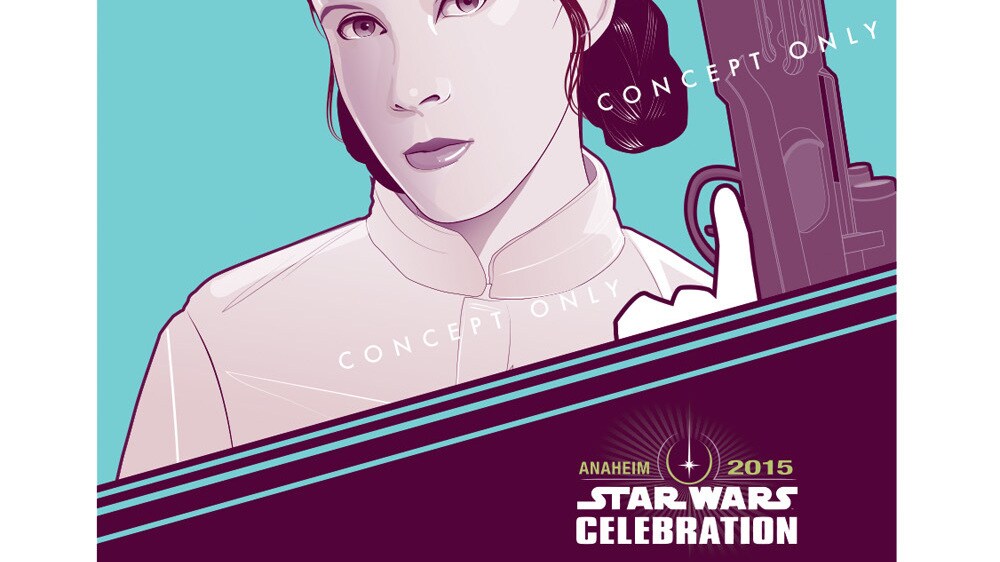 Princess Leia Star Wars Celebration badge