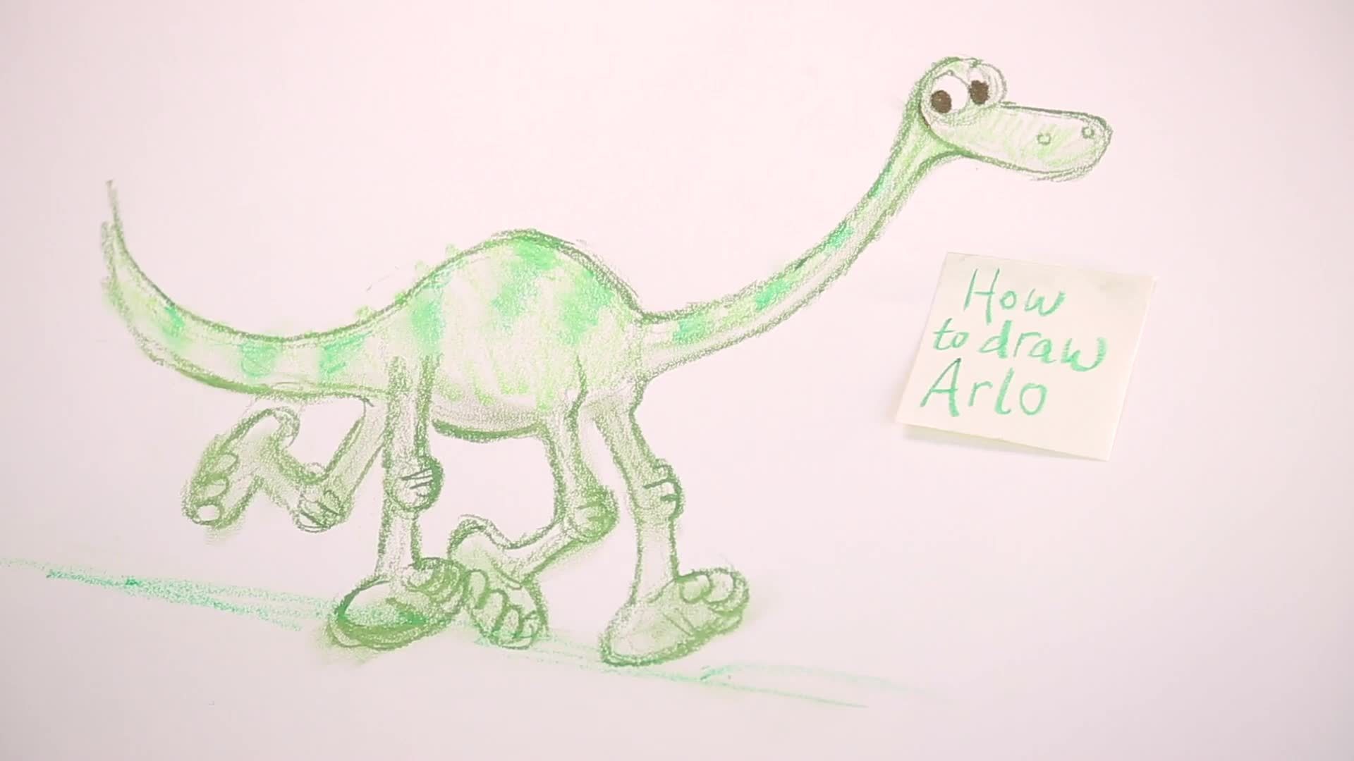 How to Draw Arlo from Good Dinosaur | Disney Insider