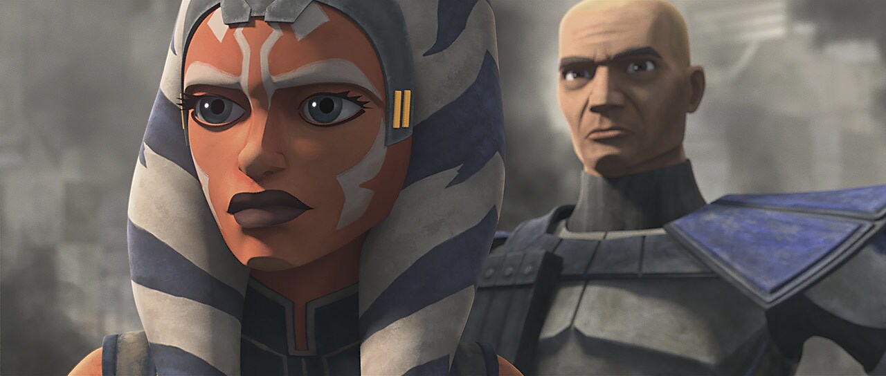 Ahsoka and Captain Rex in "Shattered"