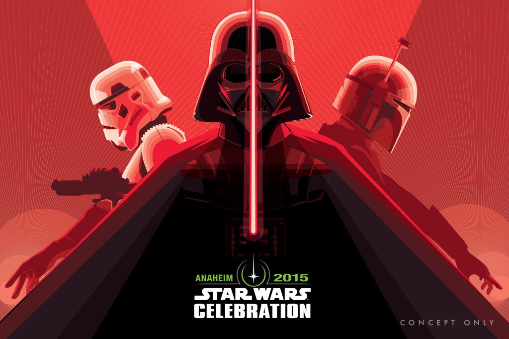 Star Wars Celebration poster by Craig Drake - Vader