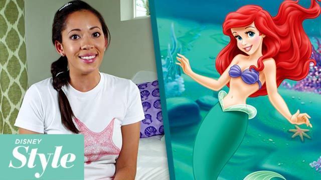 The Little Mermaid Fishtail Braid Hairstyle | Disney Movie Night | Disney Style