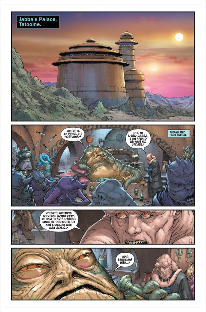 Star Wars: War of the Bounty Hunters: Jabba the Hutt #1 preview page