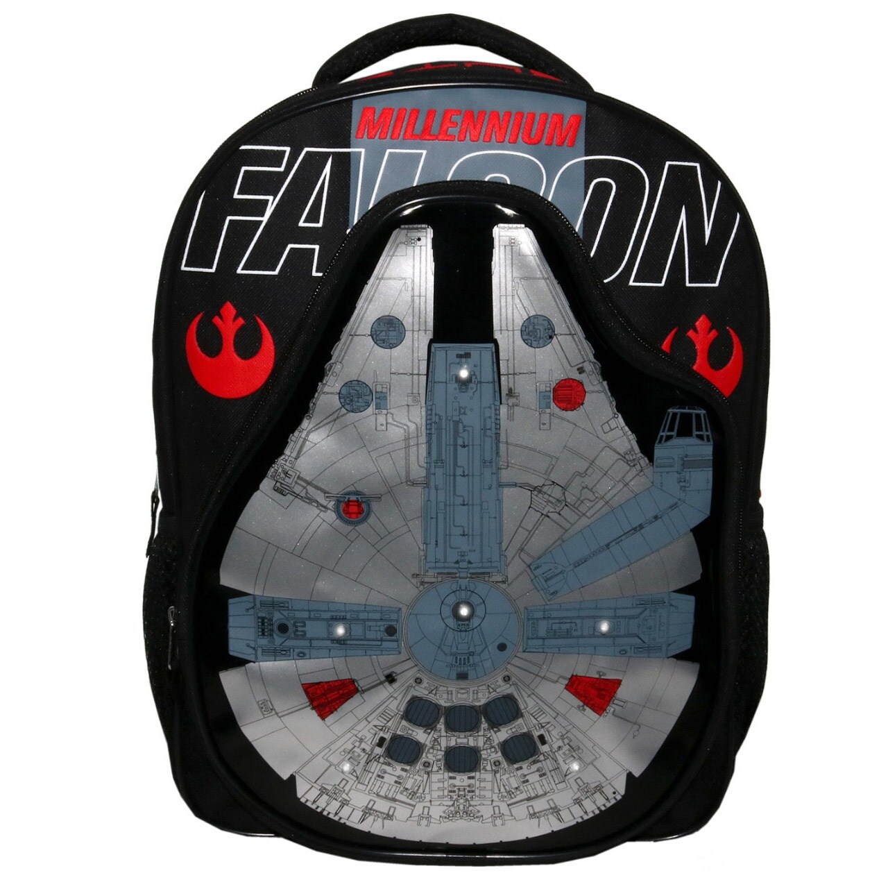 A Millennium Falcon backpack.