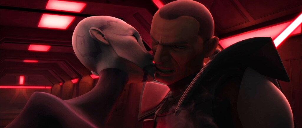 Asajj Ventress and Clone Commander Colt