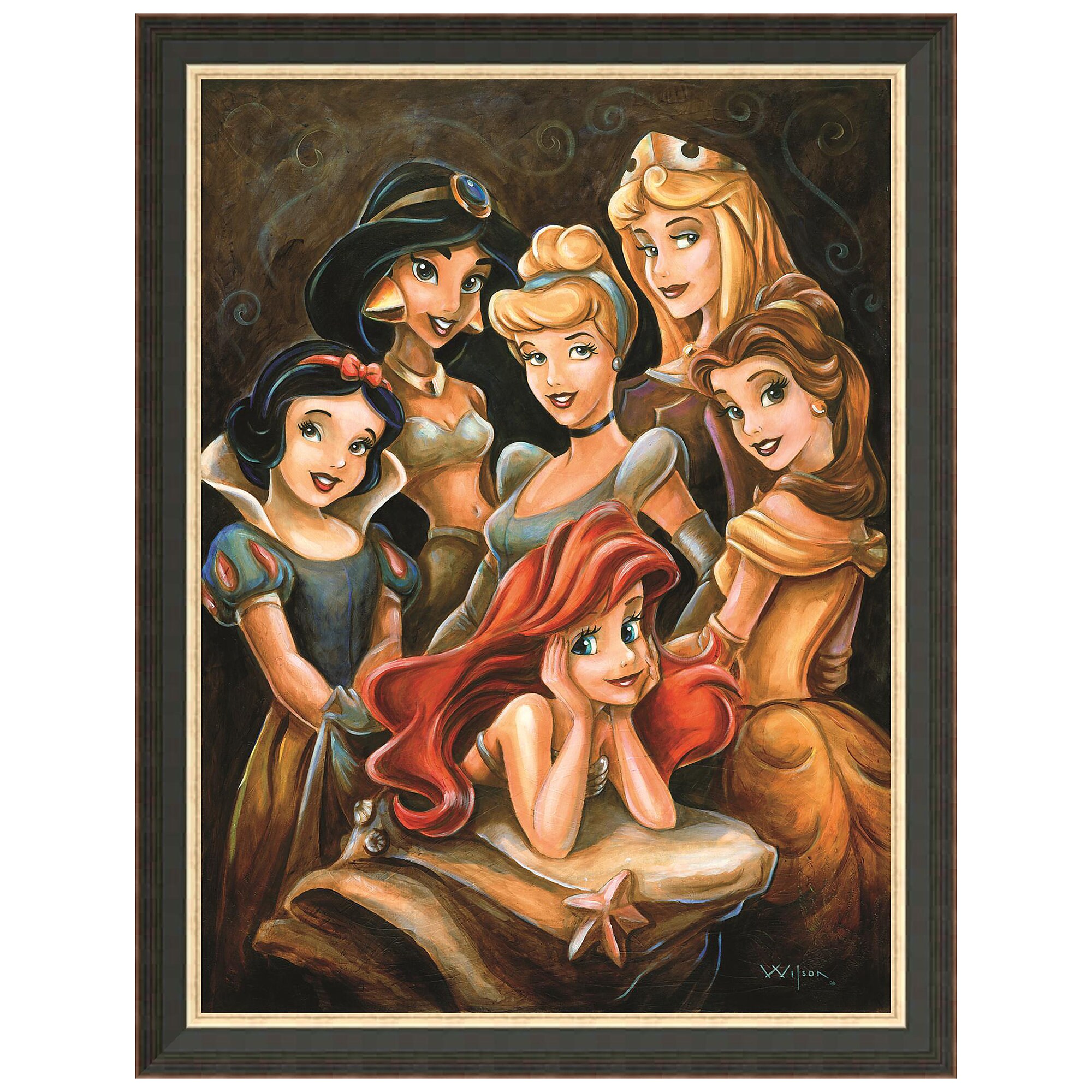 Disney ''Princess Gathering'' Giclée by Darren Wilson