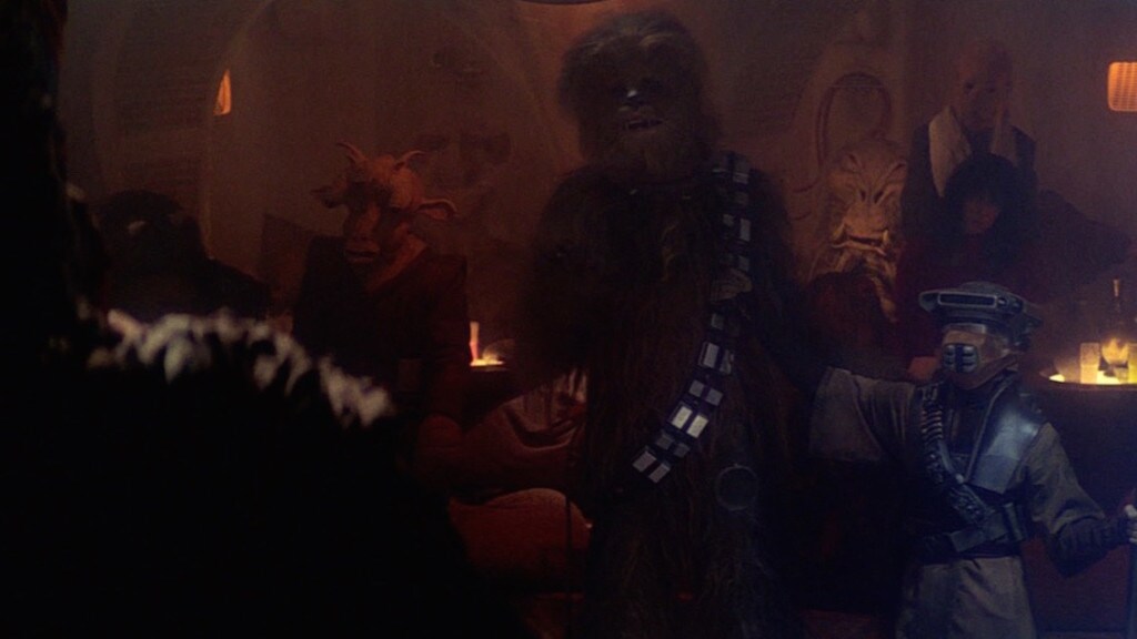 Return of the Jedi - Ree-Yees (on the left) and J'Quille (on the right)