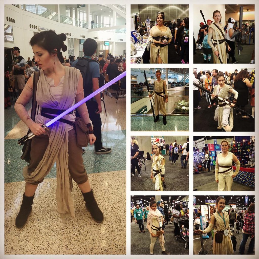 Rey cosplayers at WonderCon