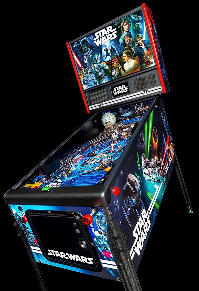 Star Wars Pinball machine wide view