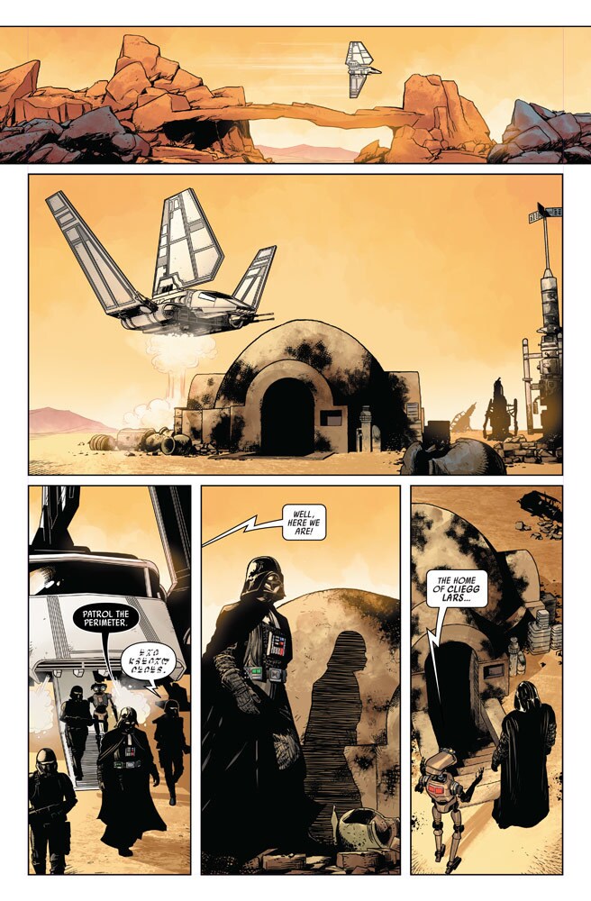 Marvel's Darth Vader #1 - Vader arrives on Tatooine