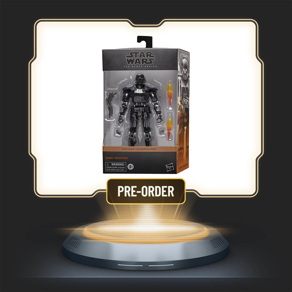 Star Wars: The Black Series Dark Trooper figure in box.