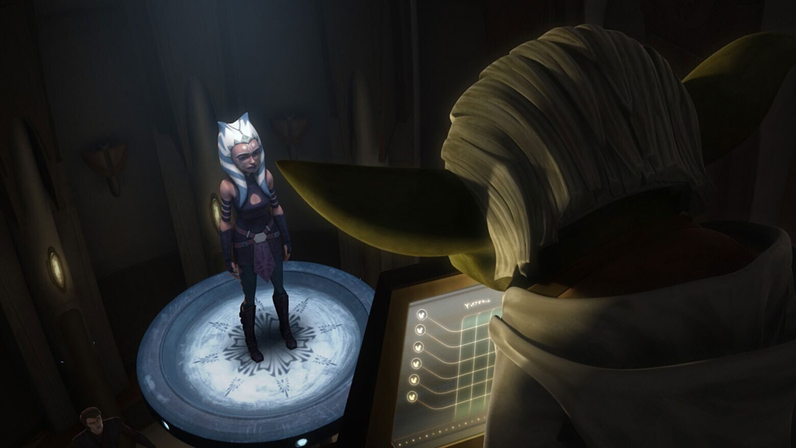 Ahsoka on trial in The Clone Wars