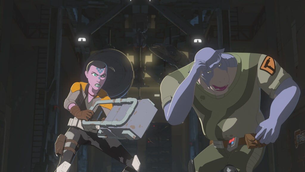 Synara versus Orthog in Star Wars Resistance.