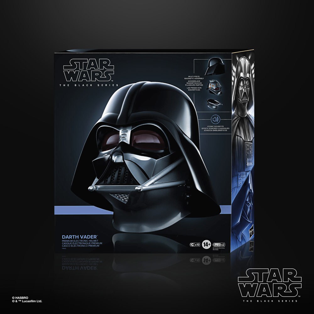 Star Wars: The Black Series Darth Vader helmet box.