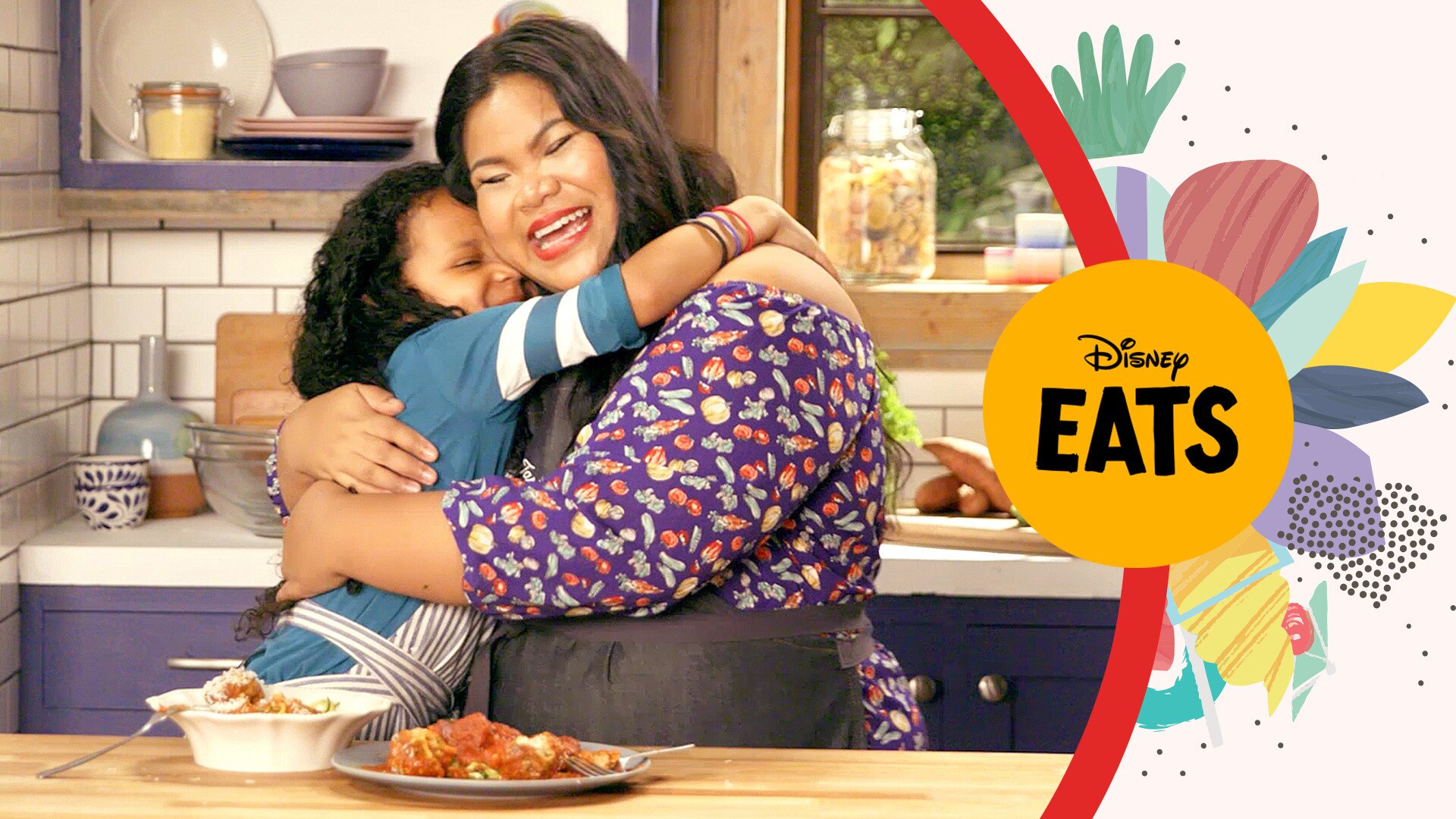 Chef Jen and Naomi Make Zoodles with Meatballs | | Kitchen Little: Disney Eats Edition