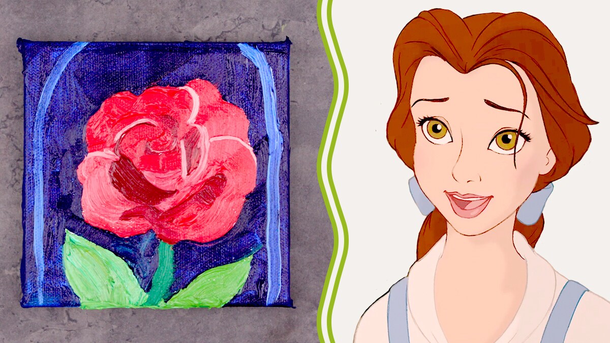 Oil Paint Art Inspired by Beauty and the Beast | Disney Family