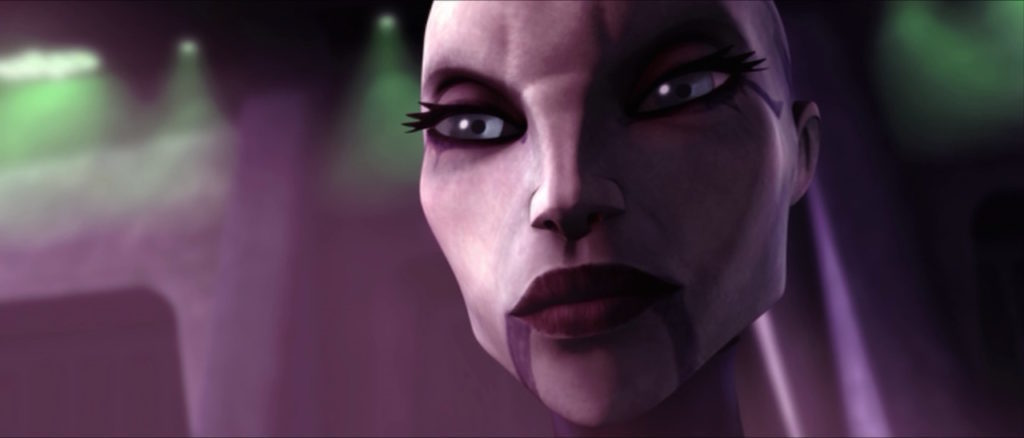 Asajj Ventress in Star Wars: The Clone Wars.