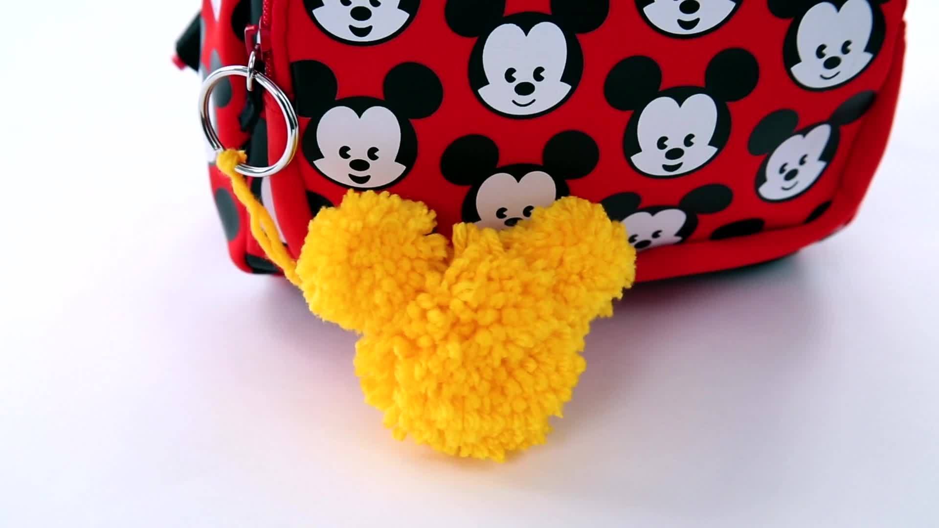 Mickey Pom-Pom Keychain | Disney DIY