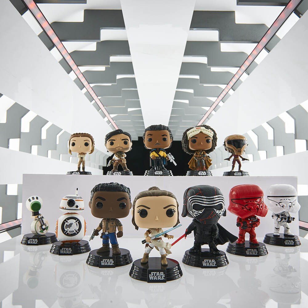 Funko Pop! figures from Star Wars: The Rise of Skywalker